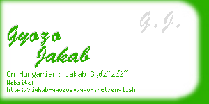 gyozo jakab business card